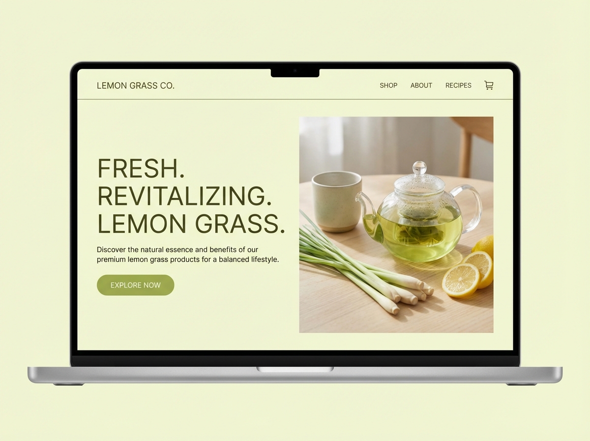 Unleash Creativity with the Perfect Lemon Grass Color Palette website preview