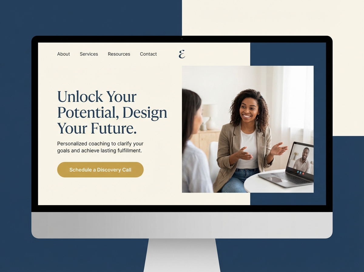 Your Ultimate Platform for a Professional Life Coach Website website preview