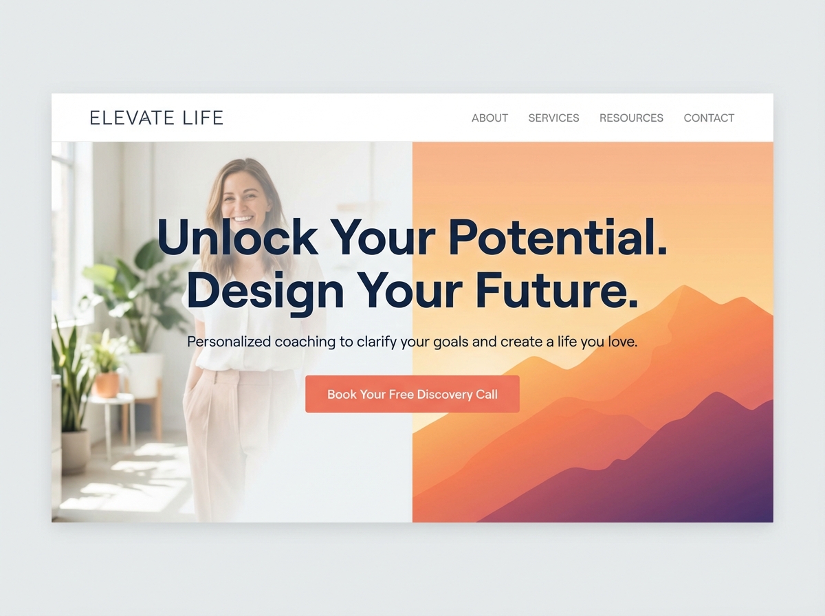 Build a Professional Website for Your Life Coaching Business website preview