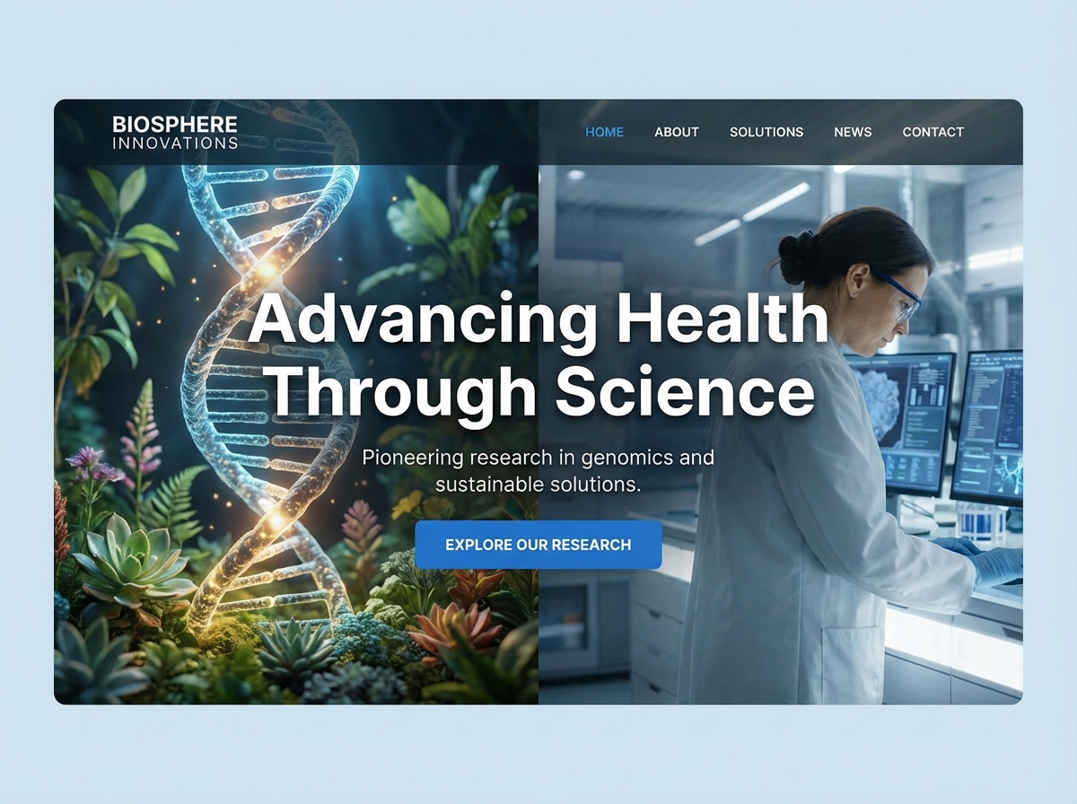 Build Your Vision: The Premier Life Sciences Website Builder website preview