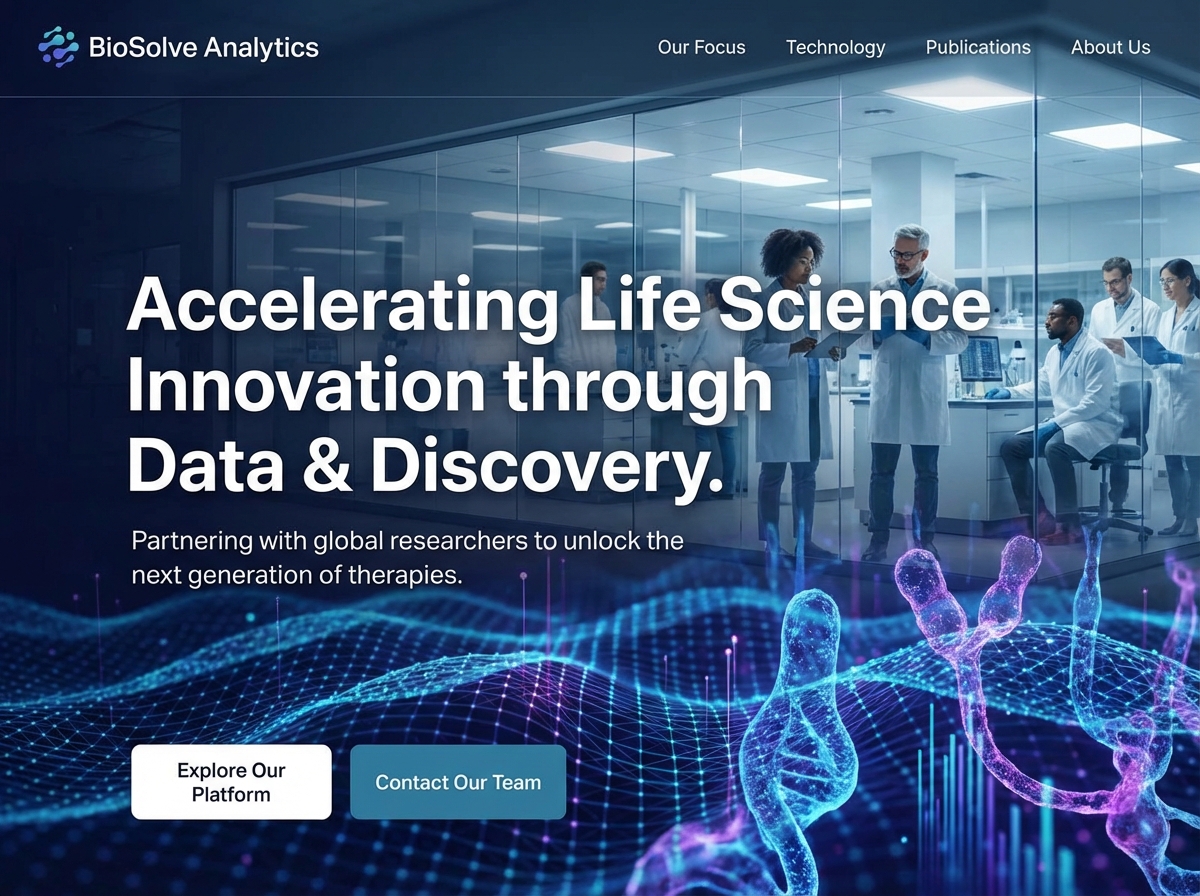 Build a Cutting-Edge Platform for Your Life Sciences Research website preview
