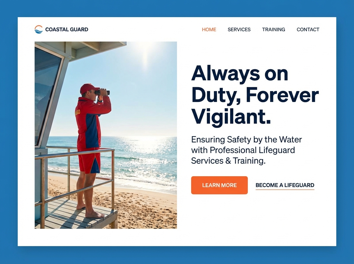 Build a Powerful Online Presence for your Lifeguard Services website preview