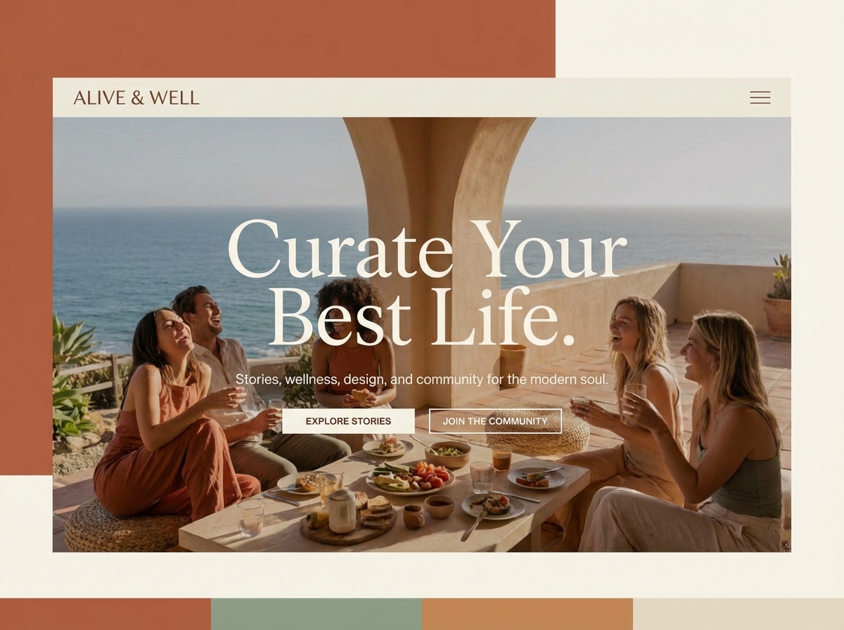 Create Your Stunning Digital Story with a Lifestyle Website Builder website preview