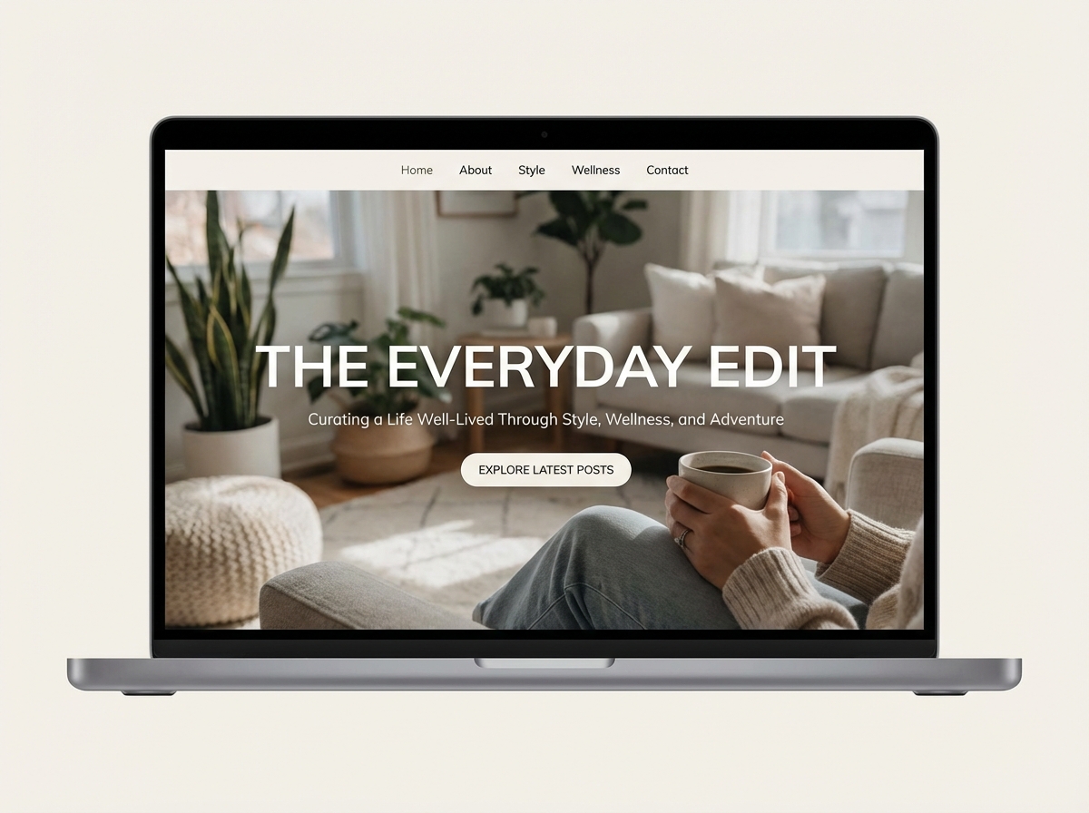 Launch Your Dream Lifestyle Blog with Grigora website preview