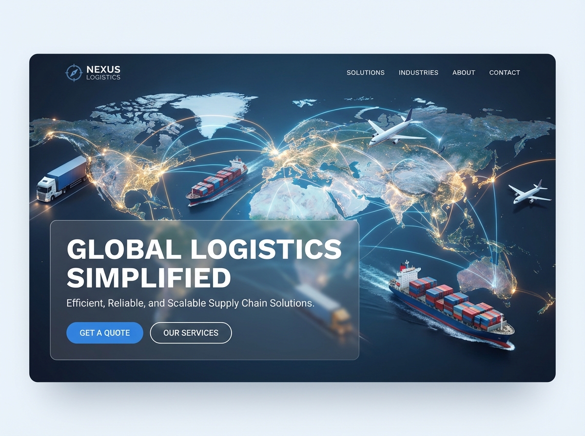 Build Your Professional Logistic Specialist Website website preview