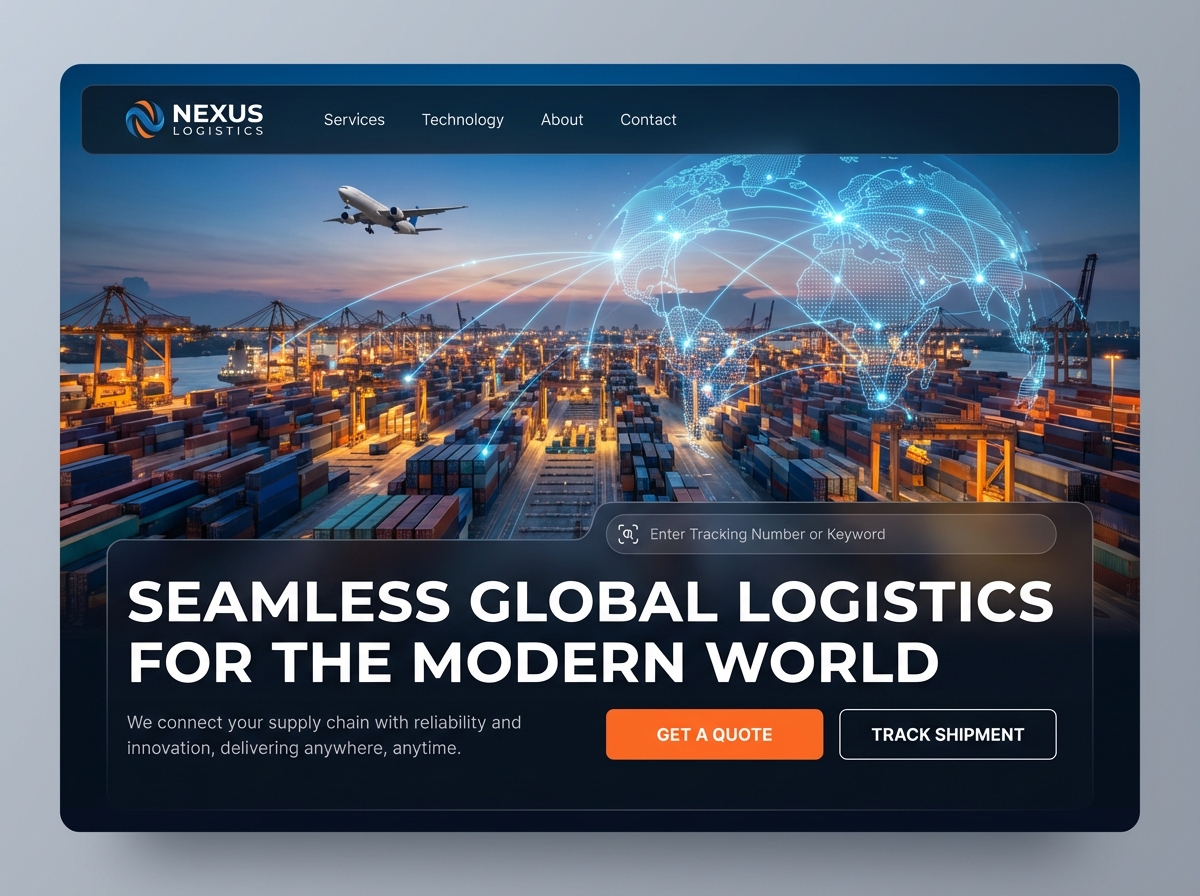 Build Your Professional Logistics Website with Grigora website preview
