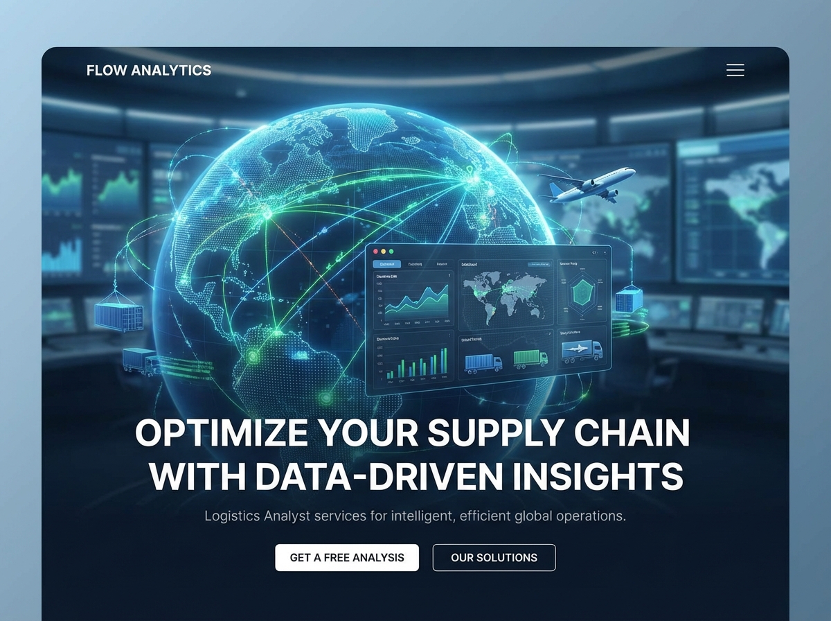 Build Your Professional Logistics Analyst Portfolio website preview