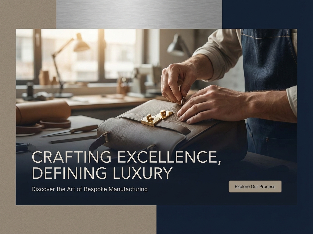 Build a Bespoke Website for Your Luxury Goods Manufacturing Business website preview