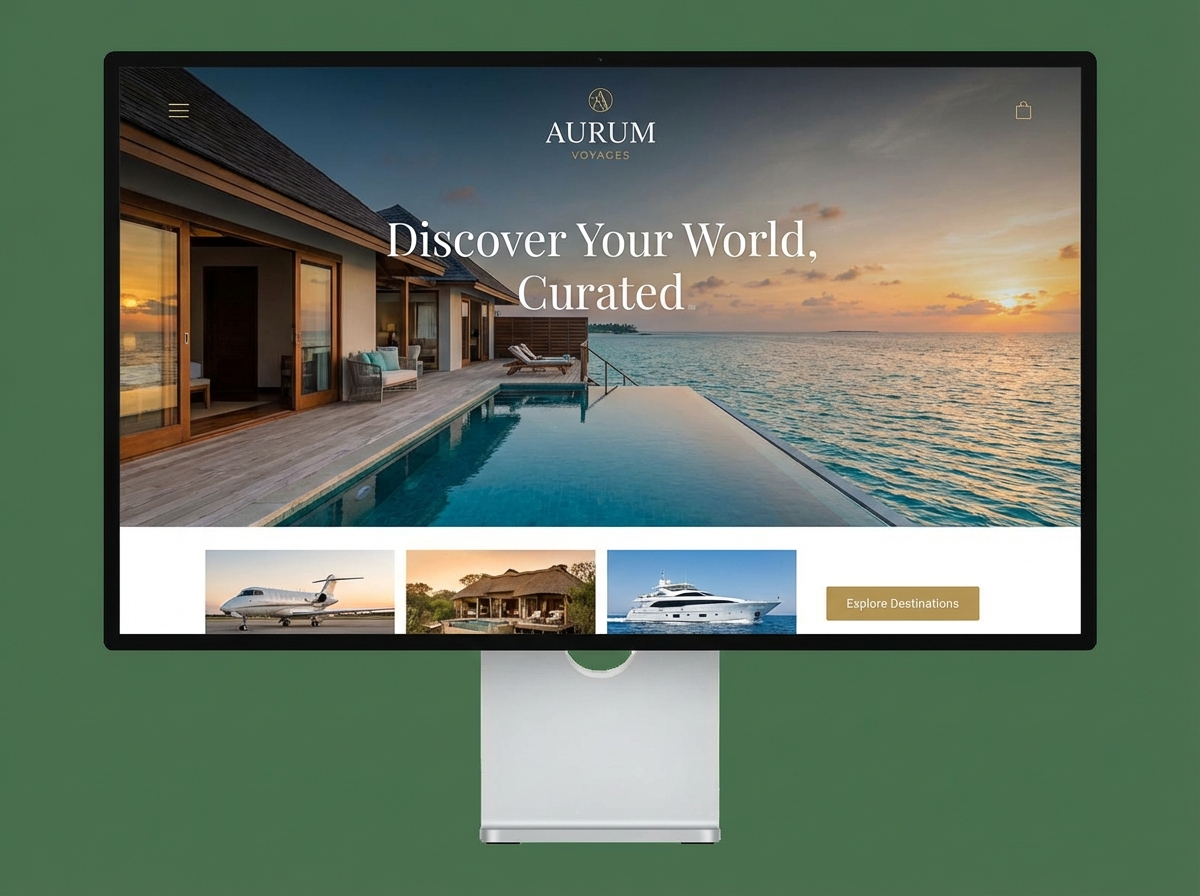 Create a Stunning Luxury Travel Website Effortlessly website preview