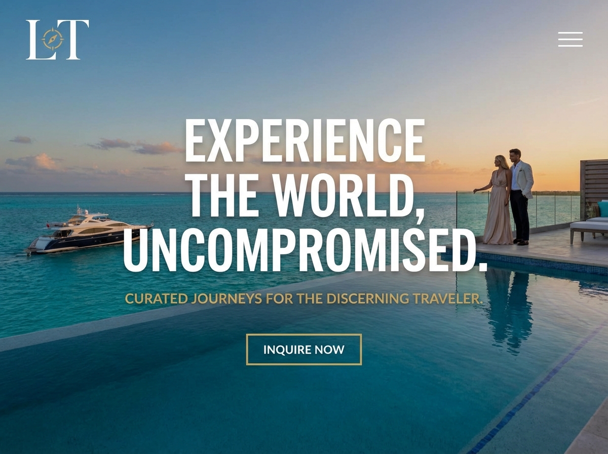 Craft Exquisite Journeys with Grigora's website preview