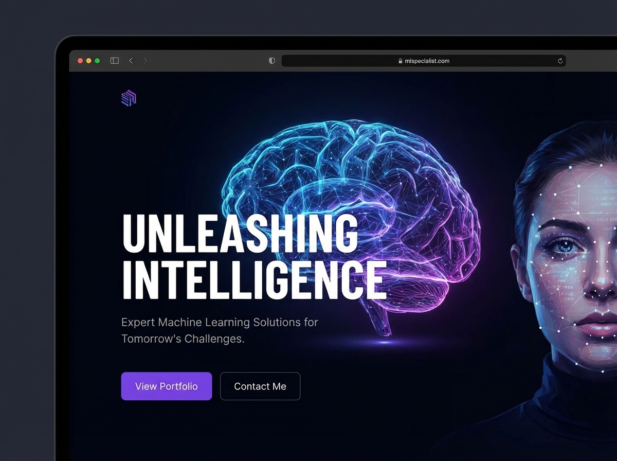 Launch Your AI Portfolio with the Power of Grigora. website preview