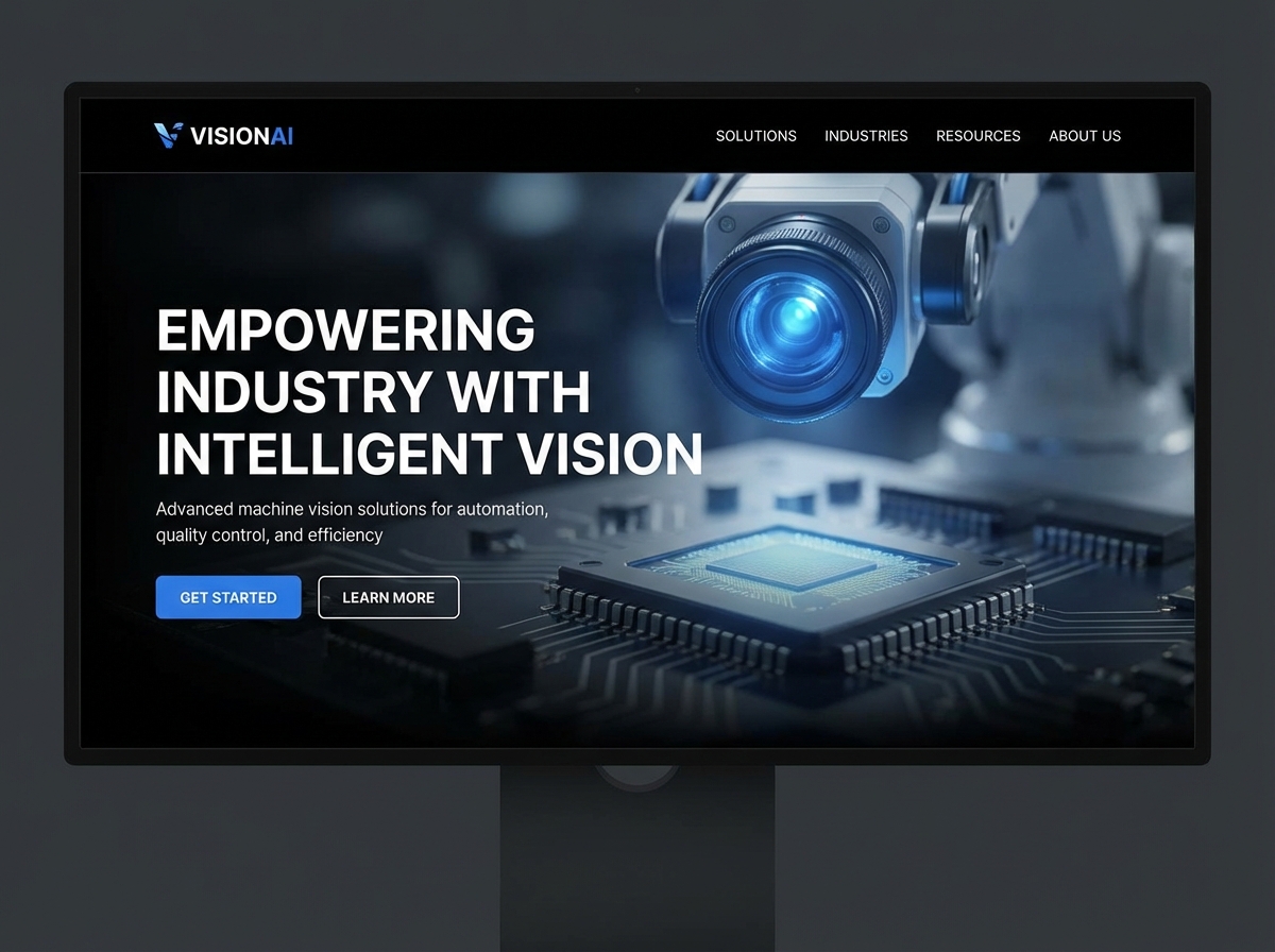 Build Cutting-Edge Machine Vision Websites Effortlessly website preview