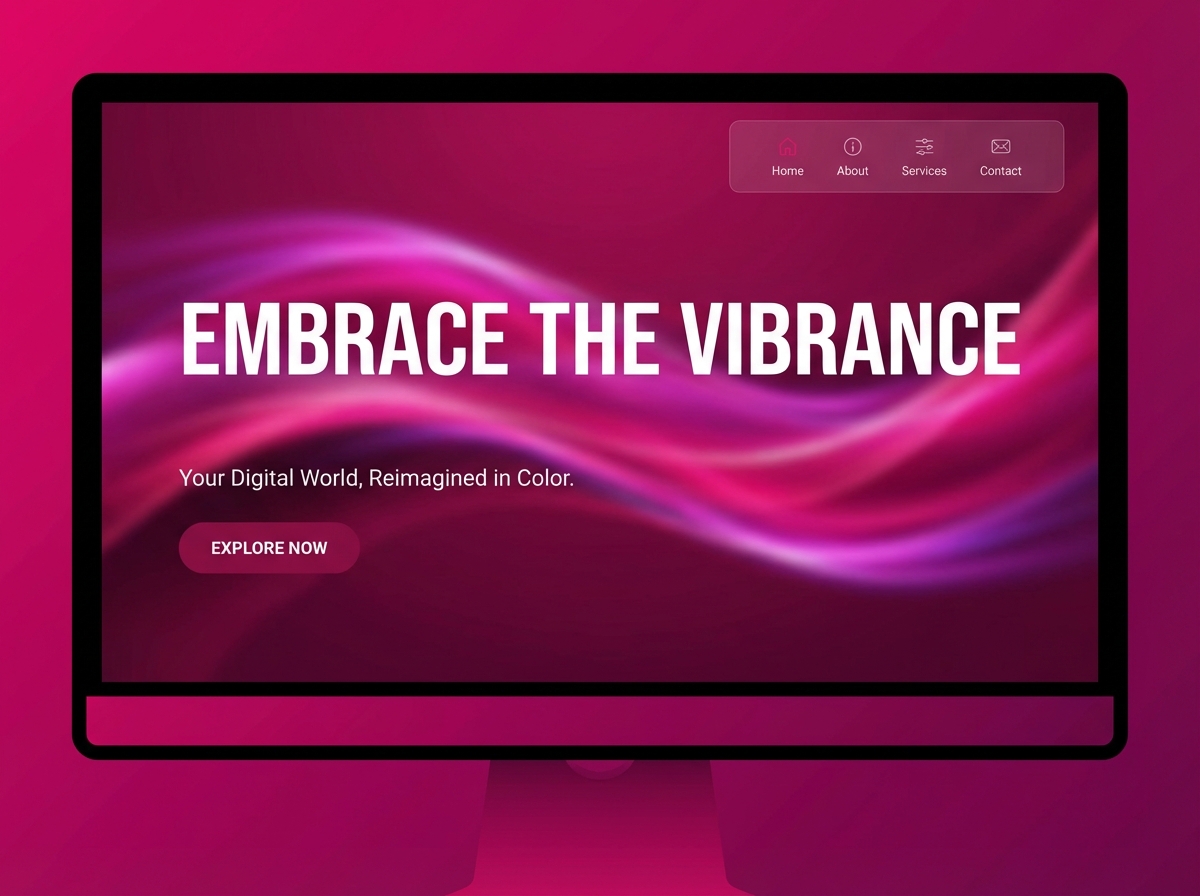 Build a Dazzling Website with Any Hue – Even <span class="gradient-text">Magenta</span> website preview