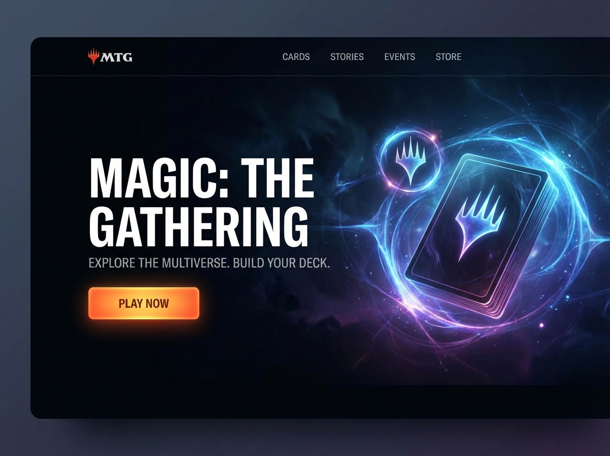 Build Your Ultimate Magic: The Gathering Store Website website preview