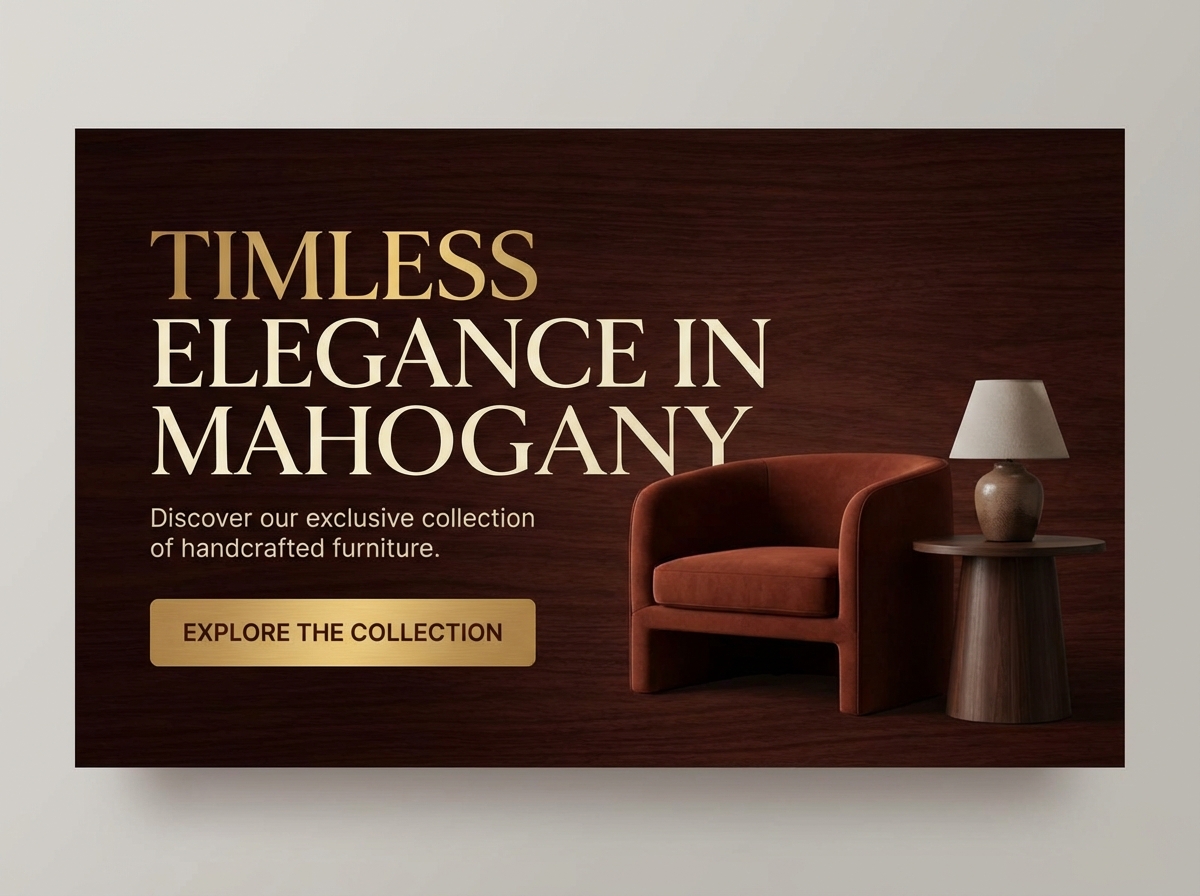 Showcase Your Style with a Stunning Mahogany Website website preview