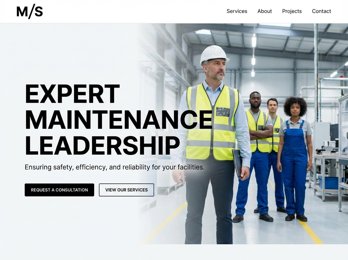 Build Your Professional Maintenance Supervisor Website website preview