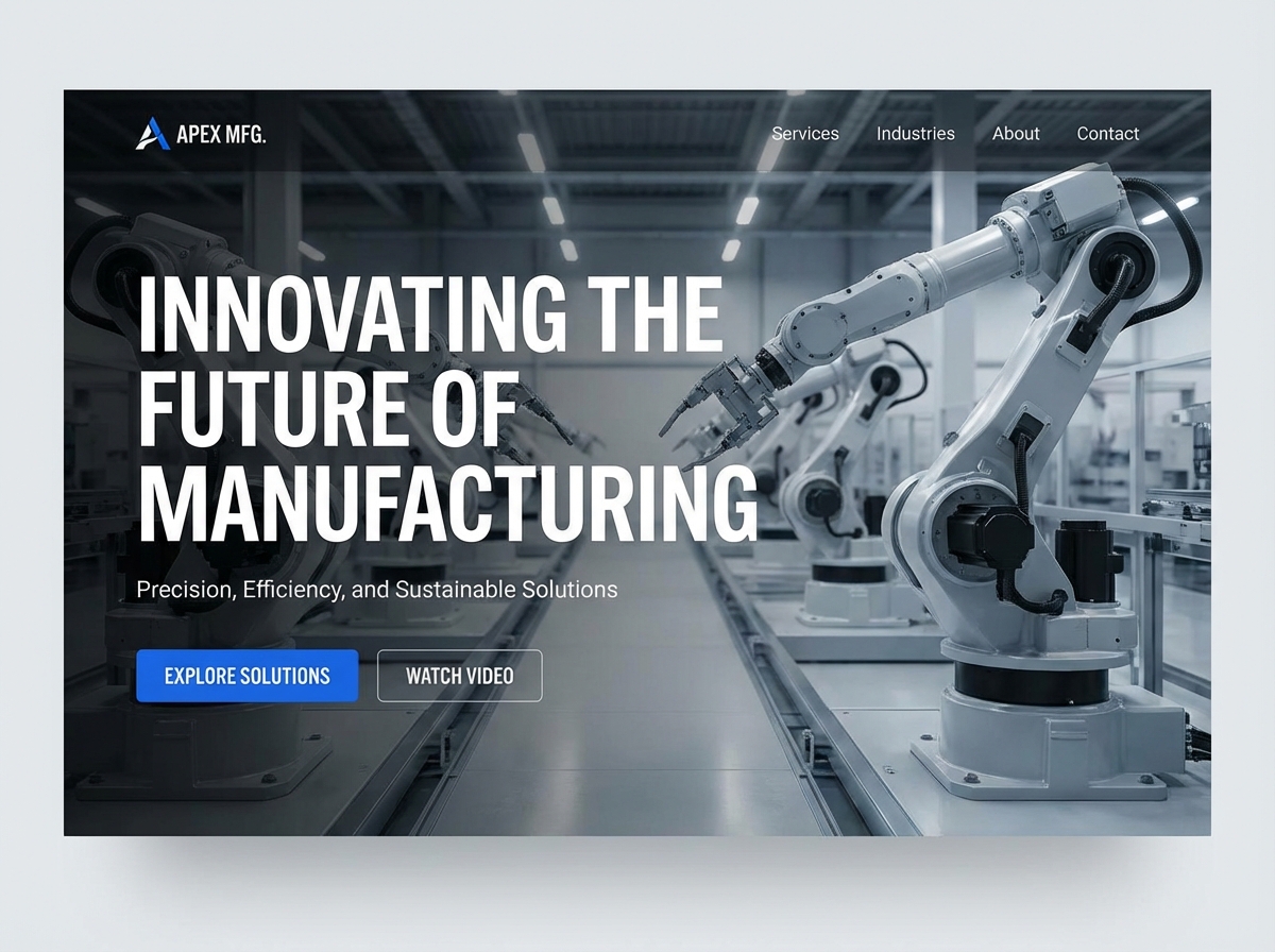 Build Your Powerful Manufacturing Company Website website preview
