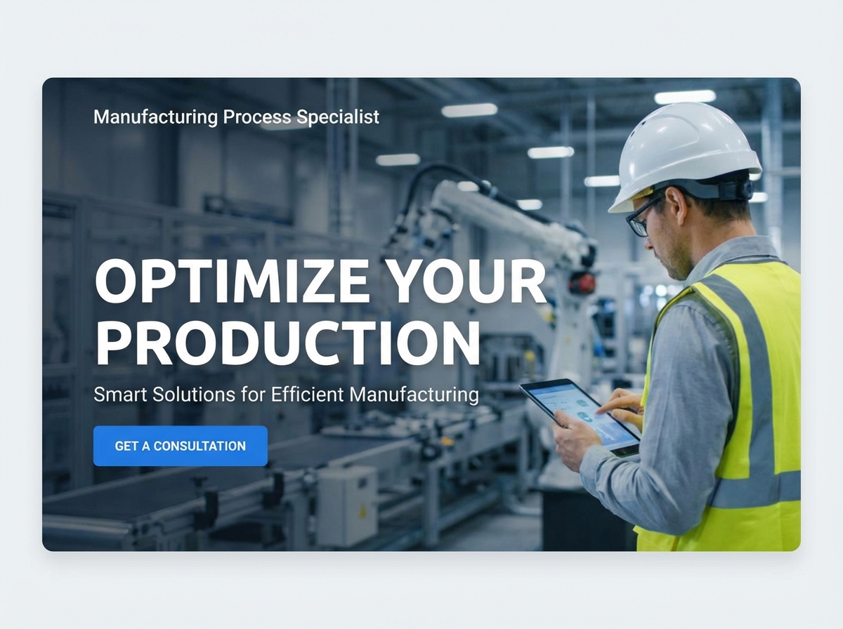 Streamline Operations with the Ultimate Manufacturing Process Specialist Website Builder website preview