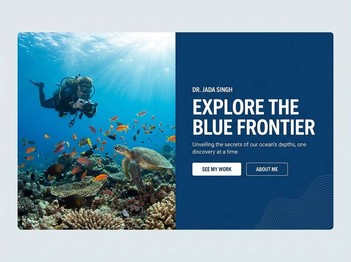 Build Your Professional Marine Biologist Website website preview