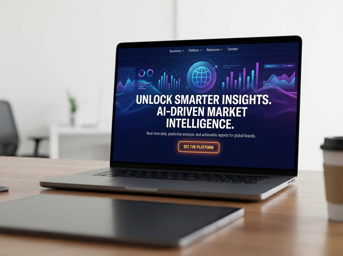 Build Cutting-Edge Solutions with Our AI-Powered Market Research Technology Builder website preview
