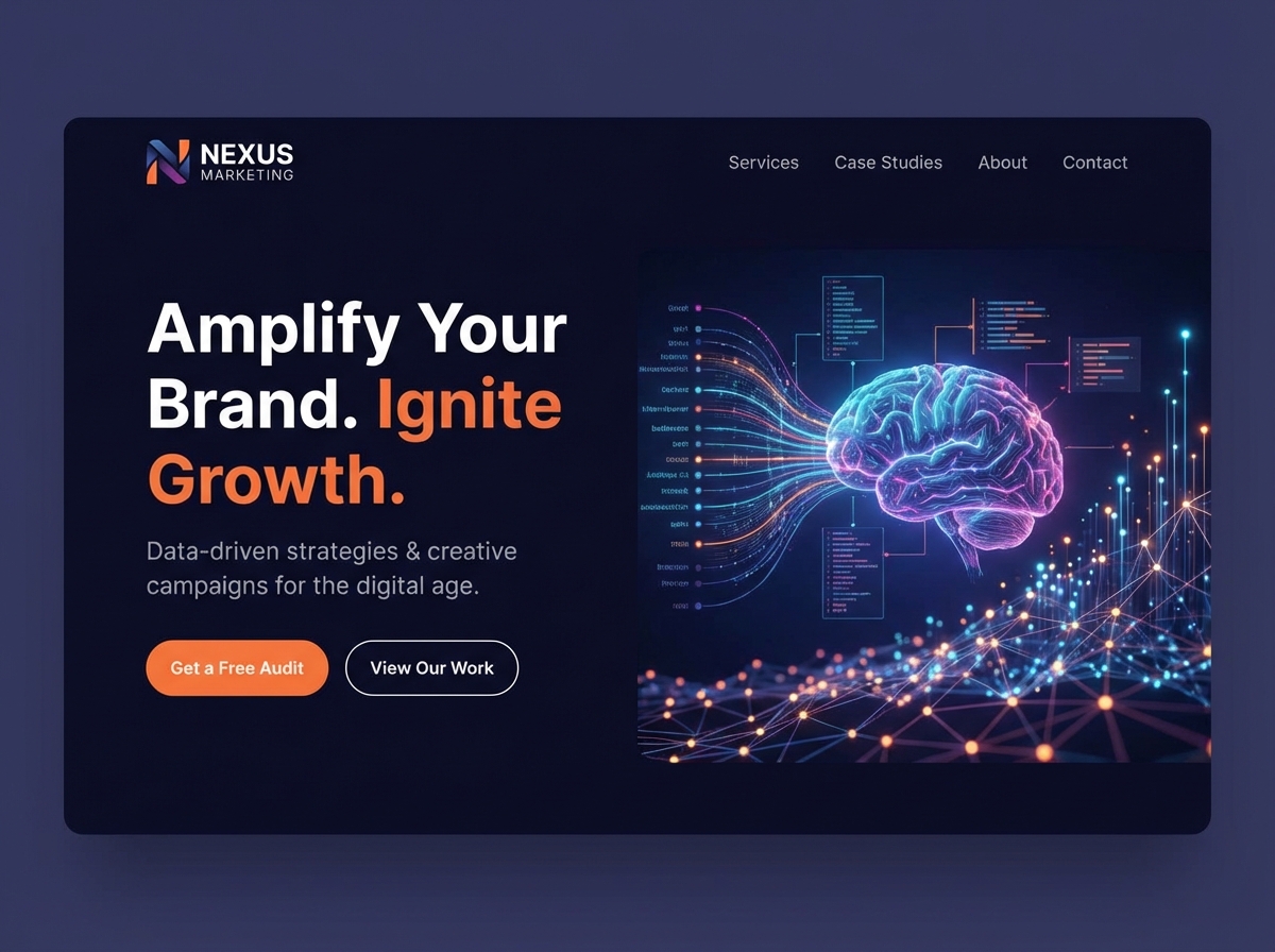 Build Your Powerful Marketing Agency Website Today website preview