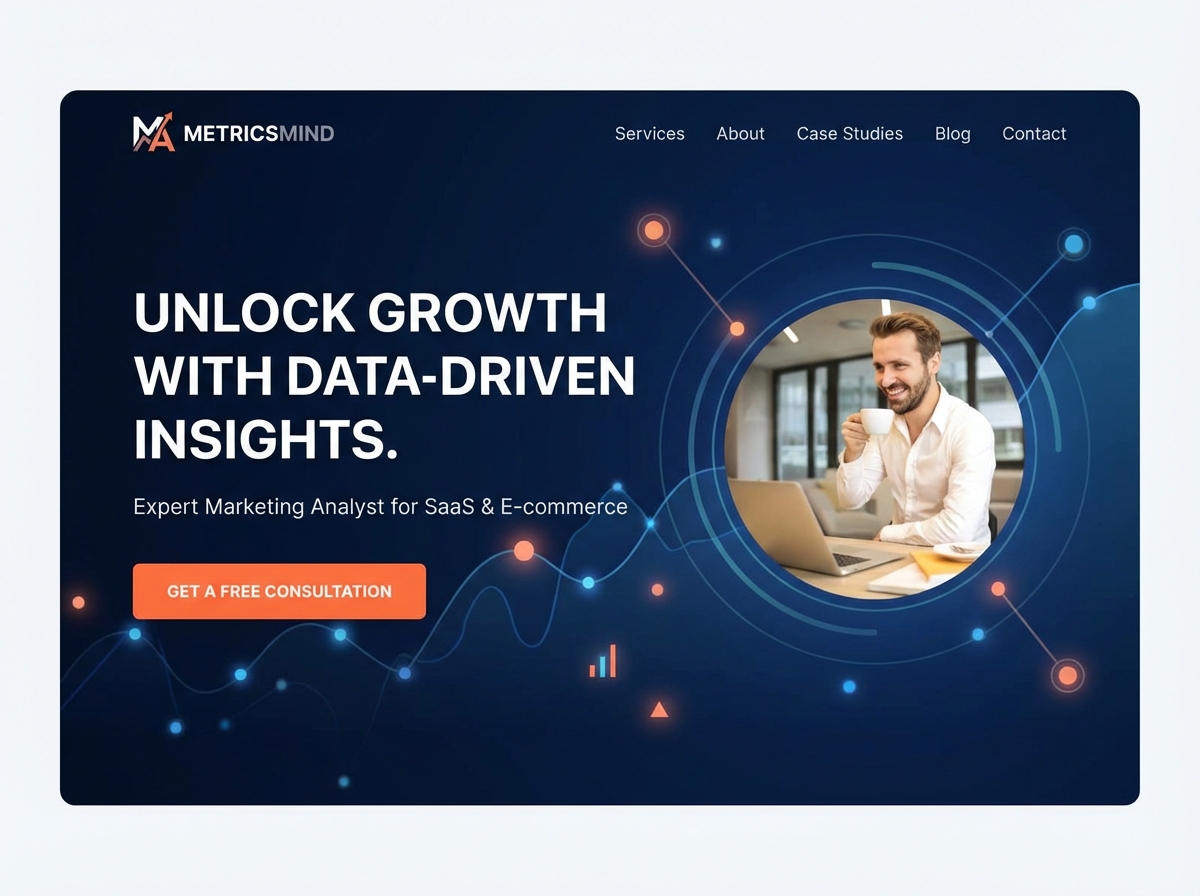 Build Your Professional Marketing Analyst Portfolio website preview
