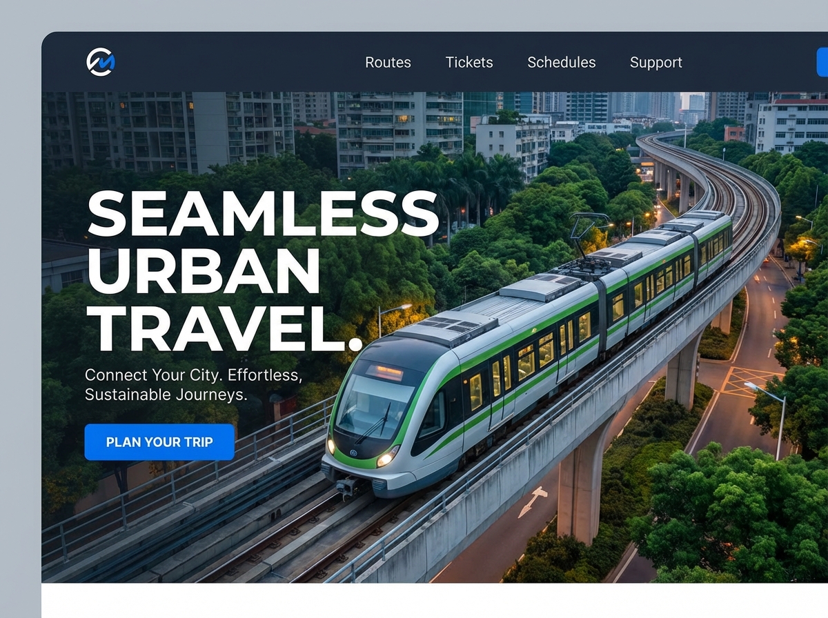 Build Dynamic Websites for Modern Mass Transit website preview