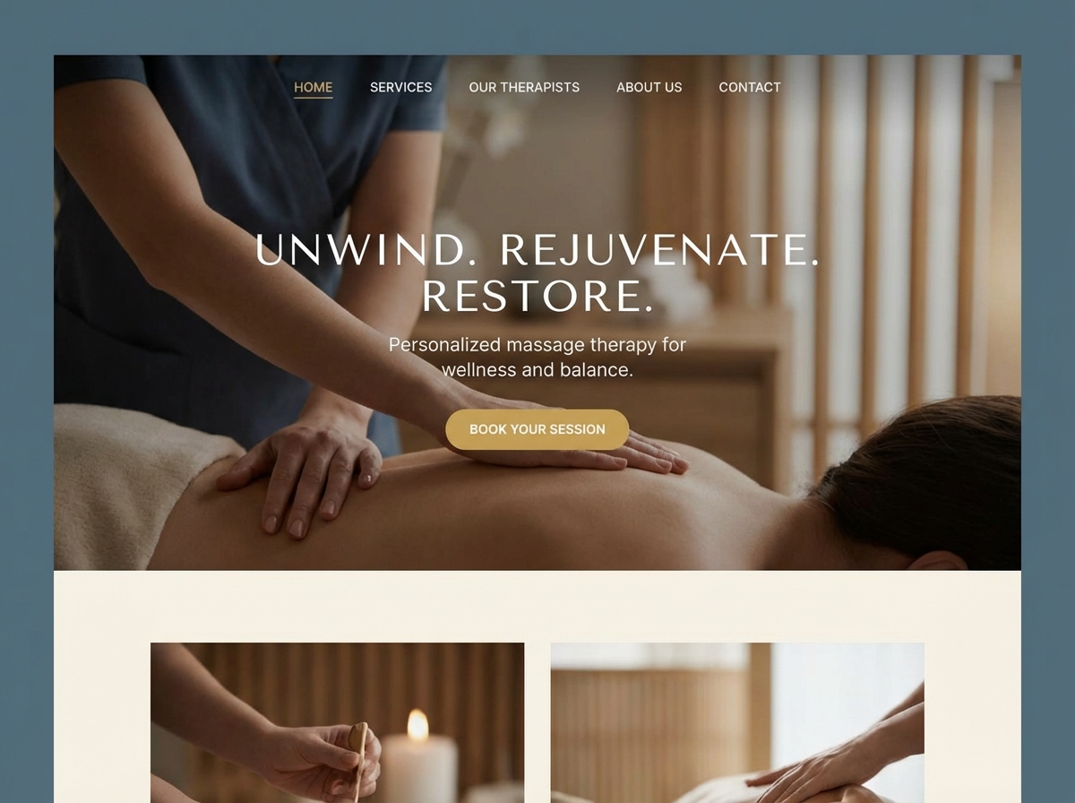 Build Your Dream Massage Therapy Website website preview