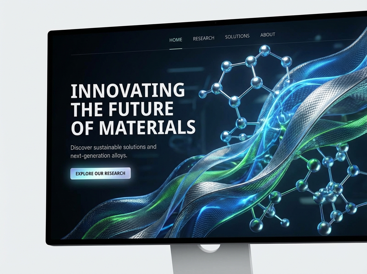 Build a Cutting-Edge Material Science Website Today website preview