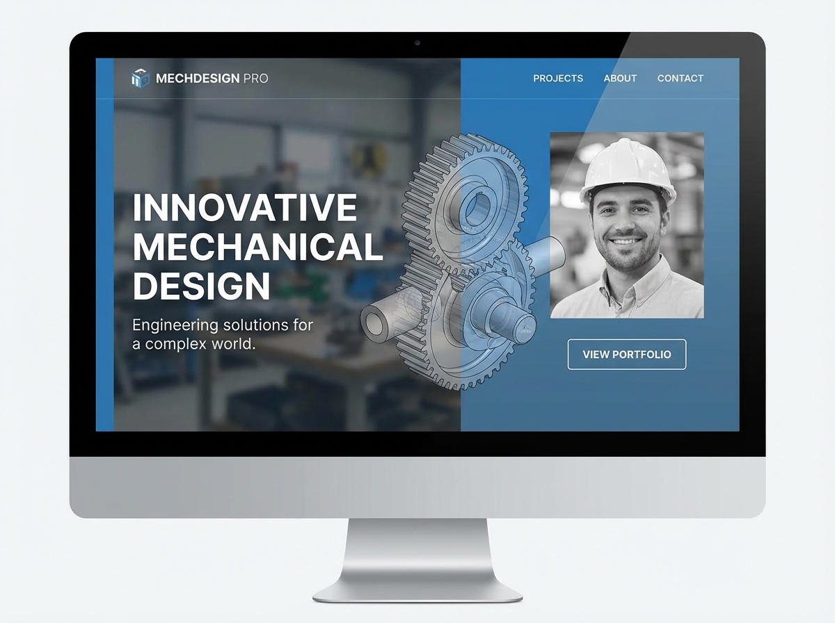 Showcase Your Expertise as a Mechanical Design Engineer website preview