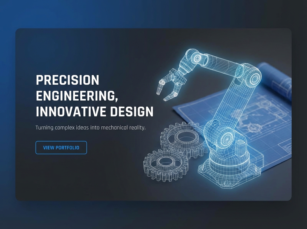 Build Your Professional Mechanical Designer Portfolio website preview
