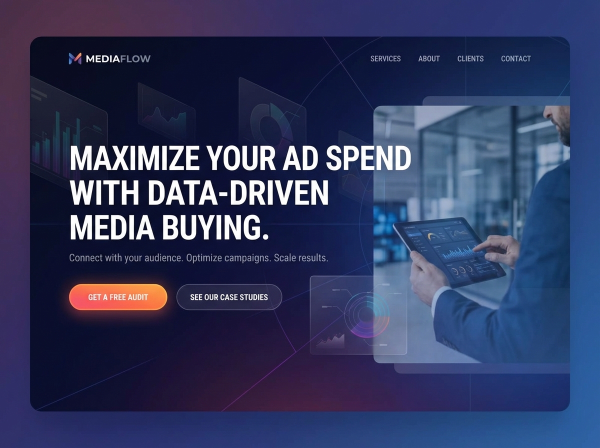 Launch Your Next Campaign With a Stunning Media Buyer Website website preview