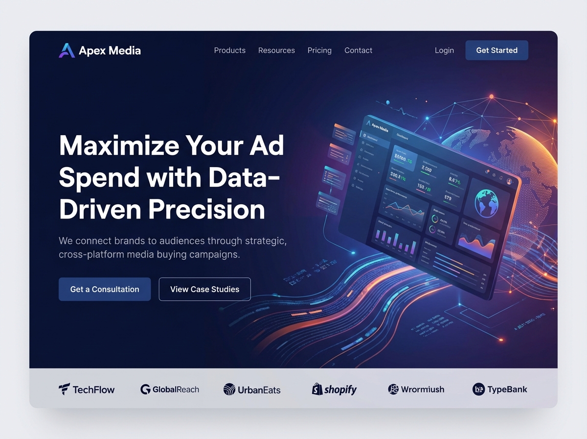Build High-Converting Websites for Media Buying Agencies website preview