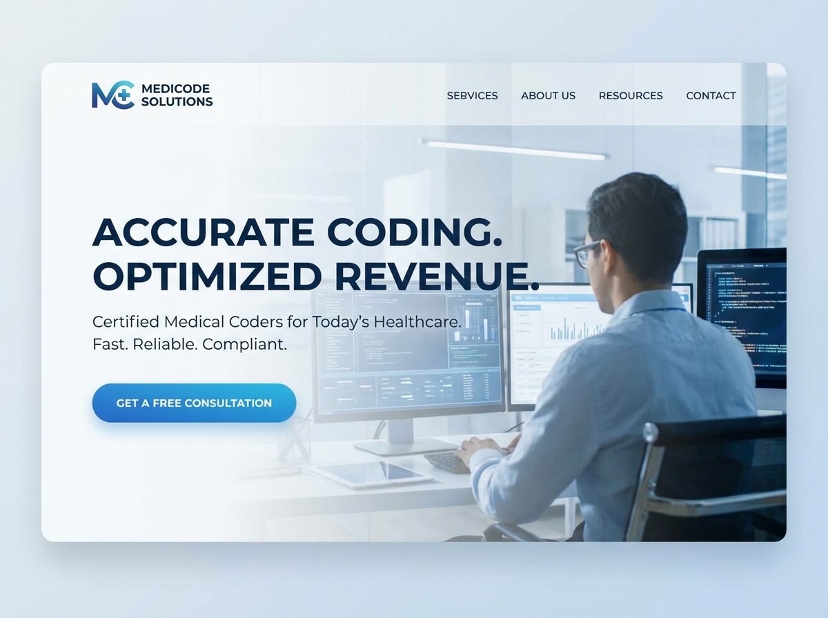 Build Your Professional Medical Coder Portfolio website preview