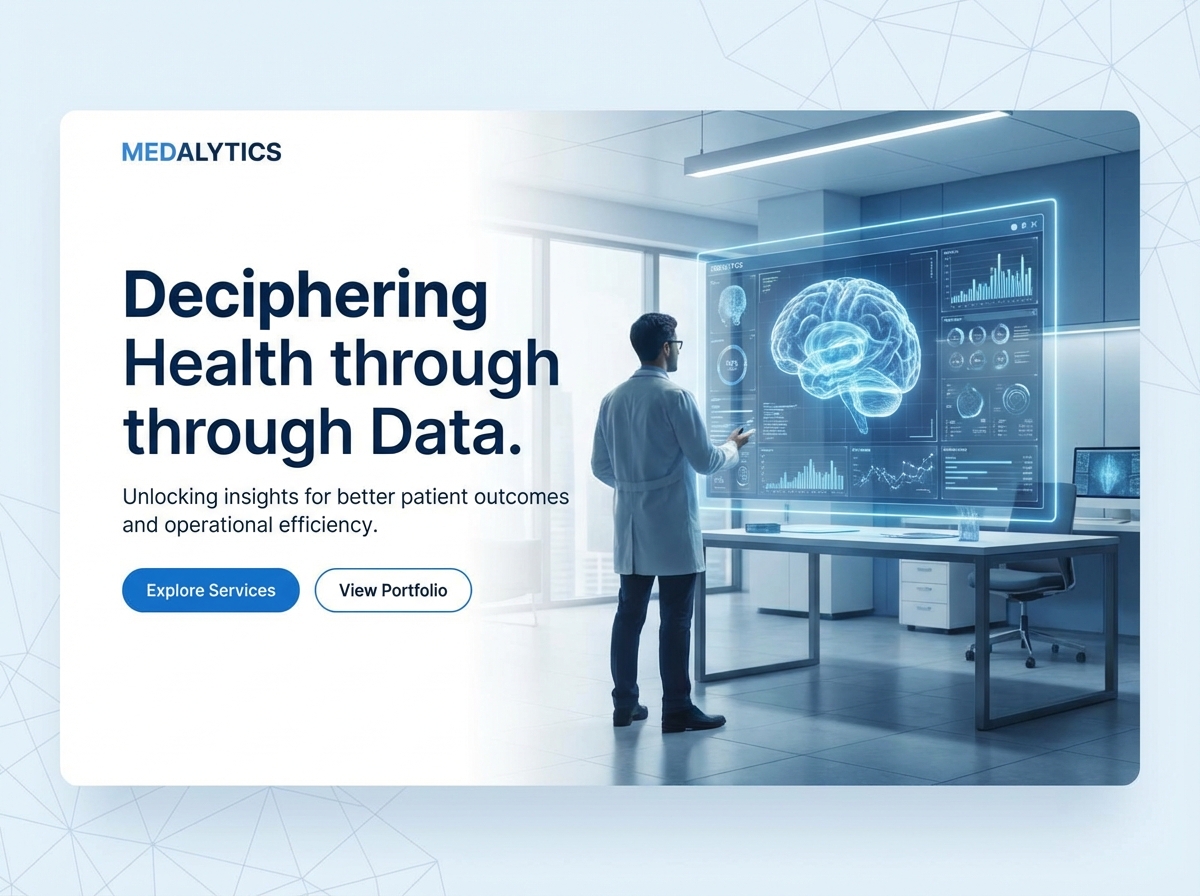 Build Your Professional Medical Data Analyst Portfolio website preview