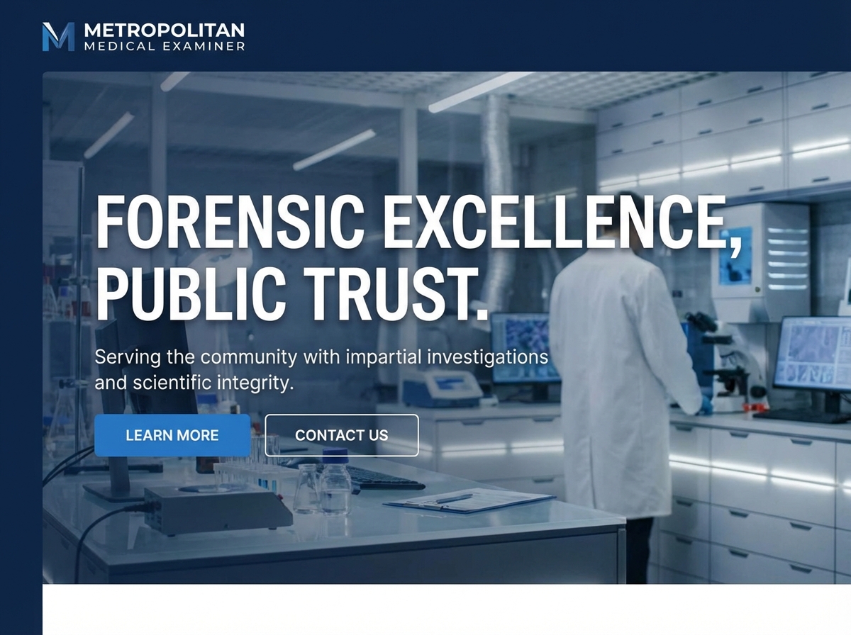 Build Your Professional Medical Examiner Website Today website preview