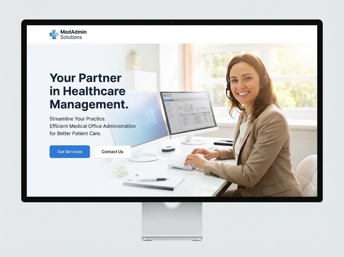 Build Your Professional Medical Office Administrator Website website preview