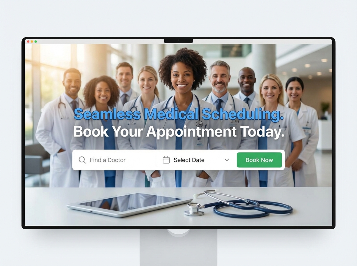 Streamline Your Appointments with a Powerful Medical Scheduling Website website preview