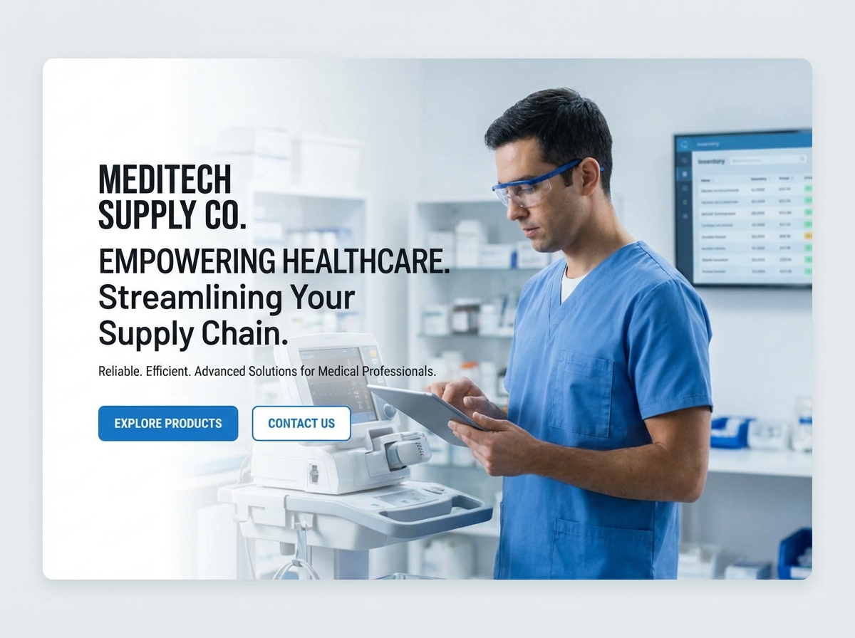 Build Your Premier Medical Supply Technician Website website preview