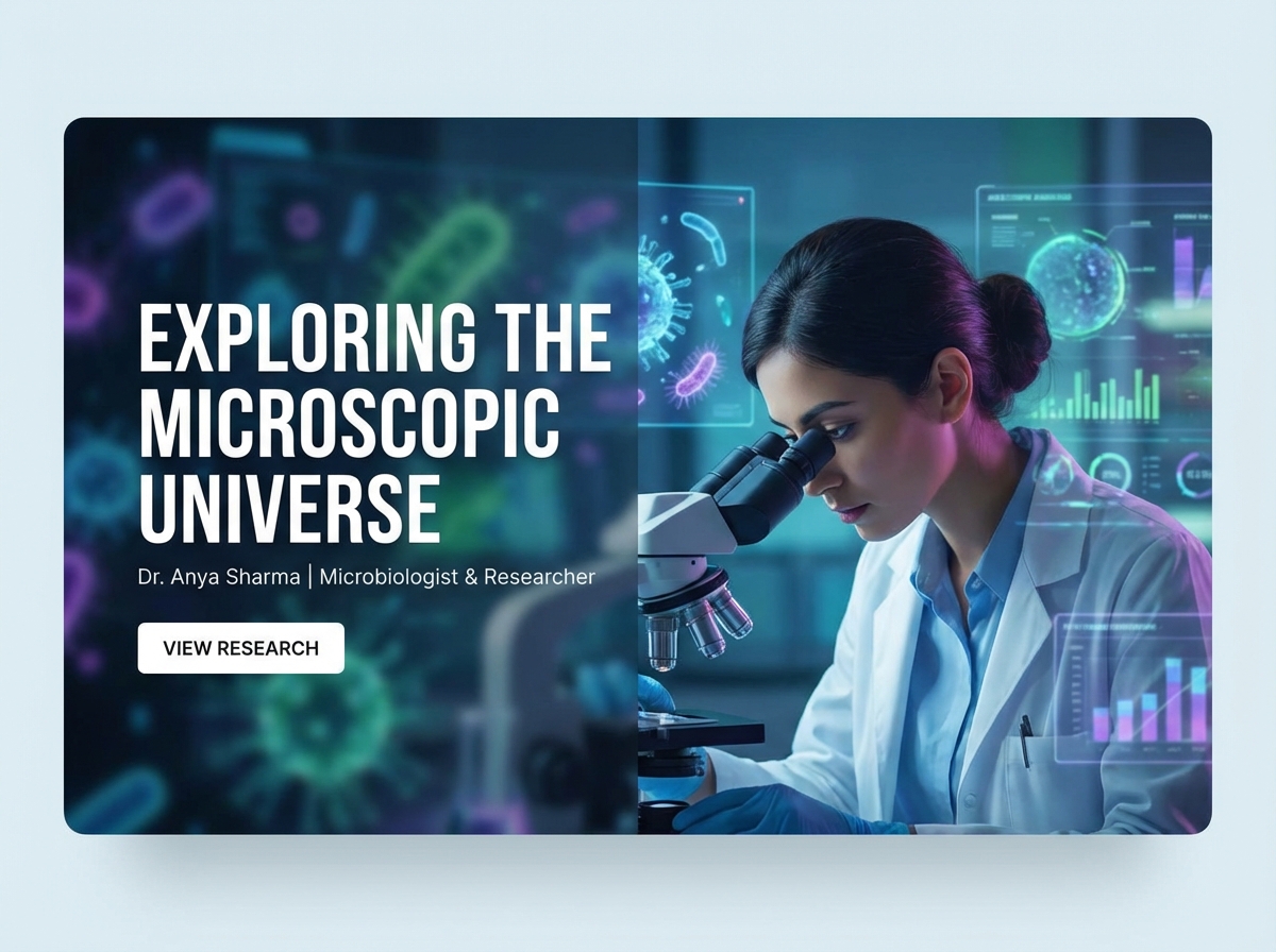 Build Your Professional <br> Microbiologist Researcher Website website preview