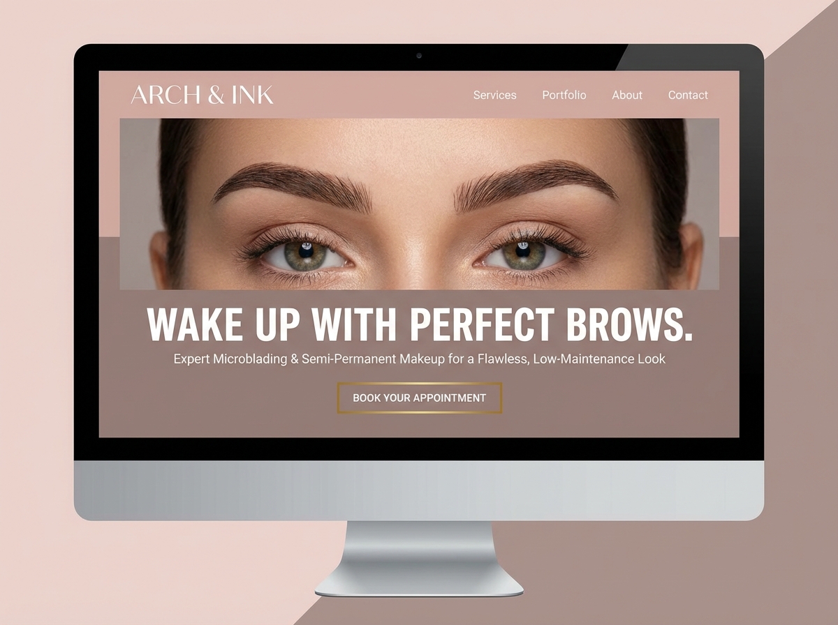 Stunning Websites for Your Microblading Business website preview