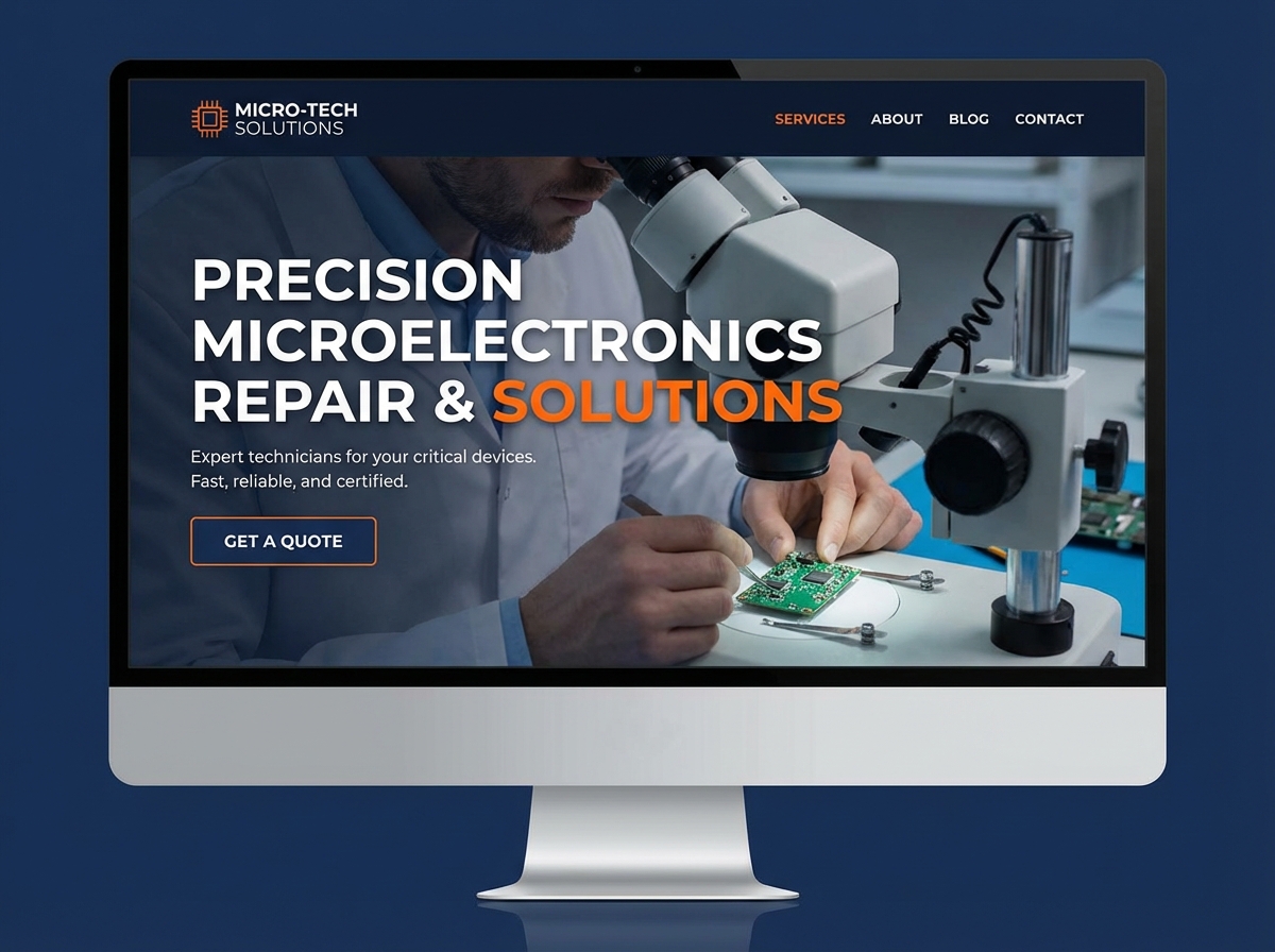 Build Your Premier Microelectronics Technician Portfolio website preview