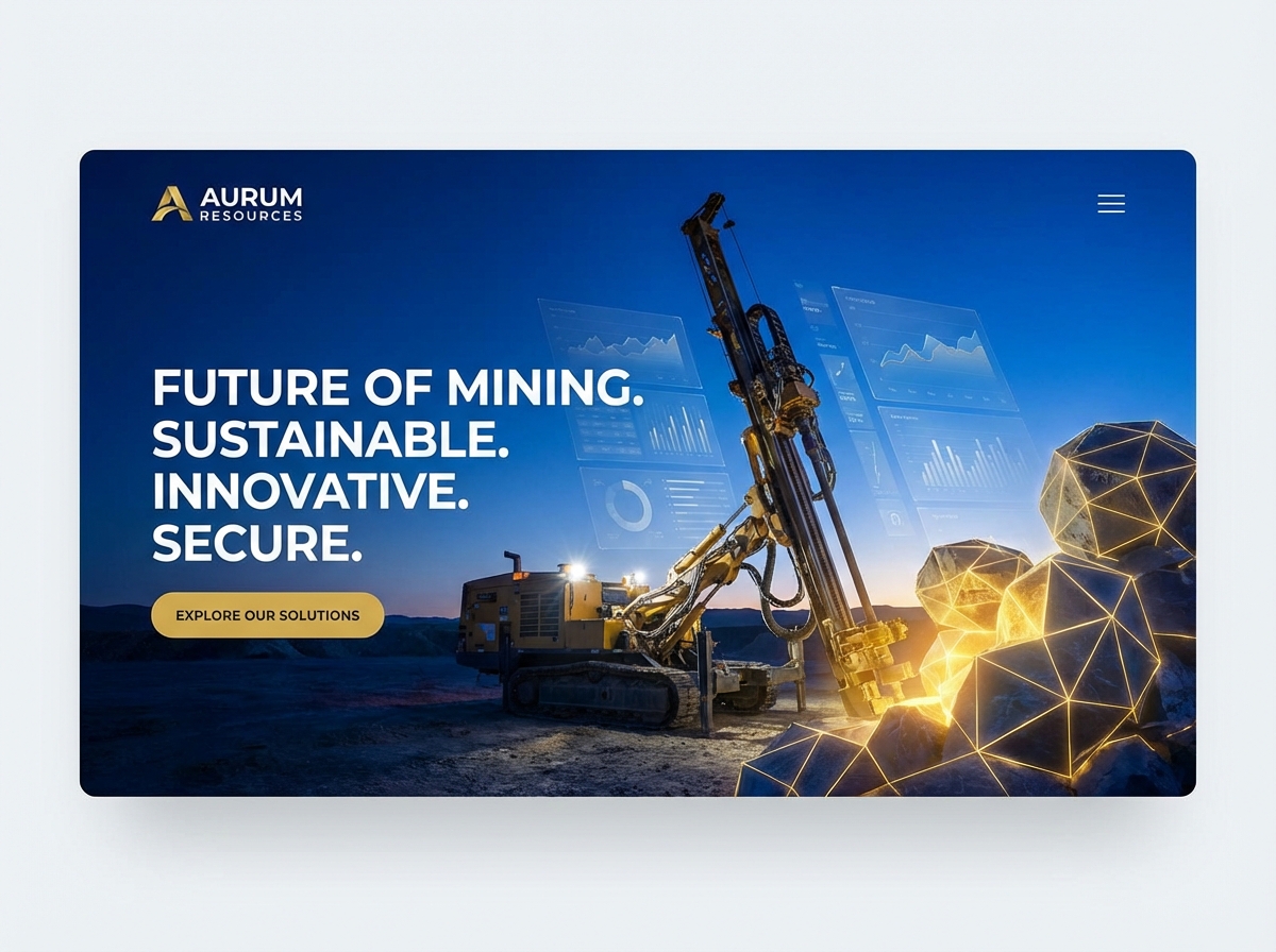 Build a Powerful Mining Company Website website preview