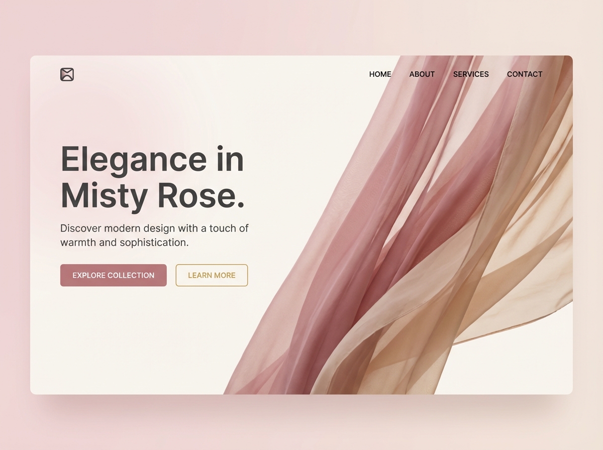 Unleash Creativity with the Perfect Misty Rose Color Website website preview