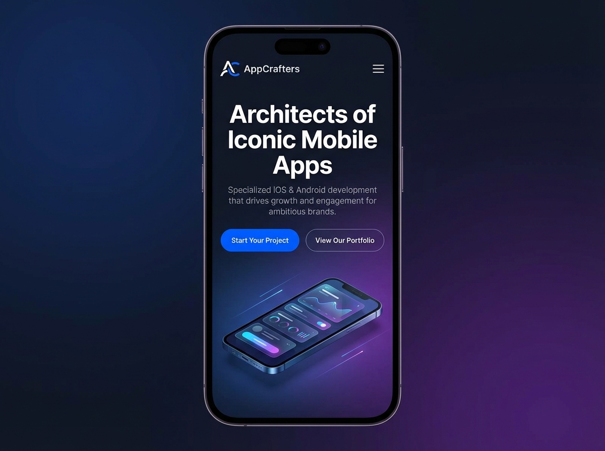 Build Your Powerful Online Presence as a <gradient>Mobile App Specialist</gradient> website preview