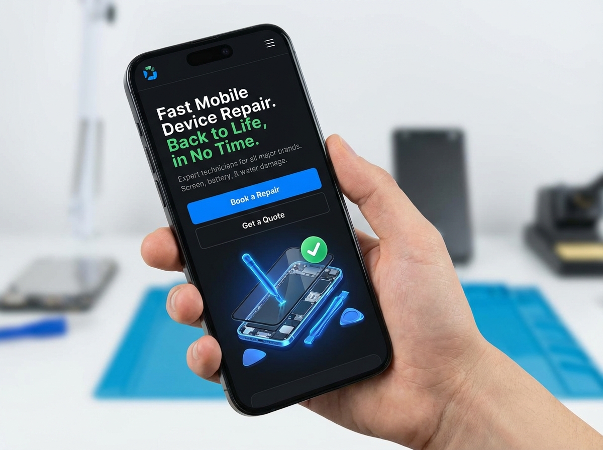 Build Your Own High-Performing Mobile Device Repair Website website preview
