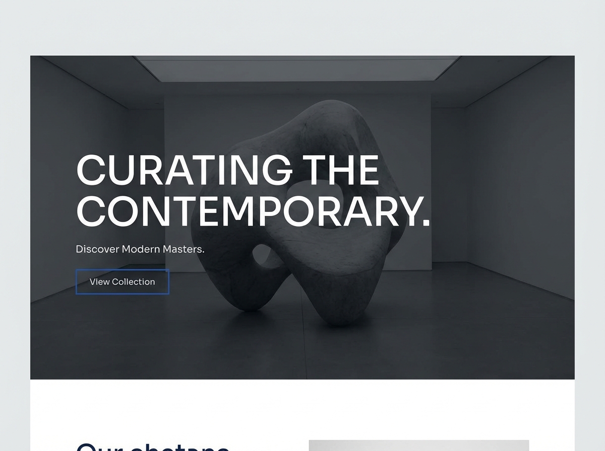 Showcase Your Modern Art with a Stunning Online Portfolio website preview