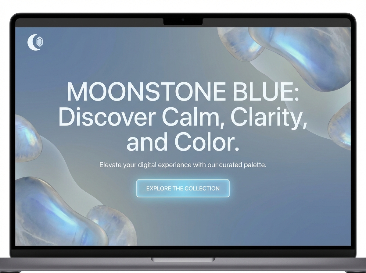 Unleash Your Creativity with the Perfect Moonstone Blue Color Website website preview