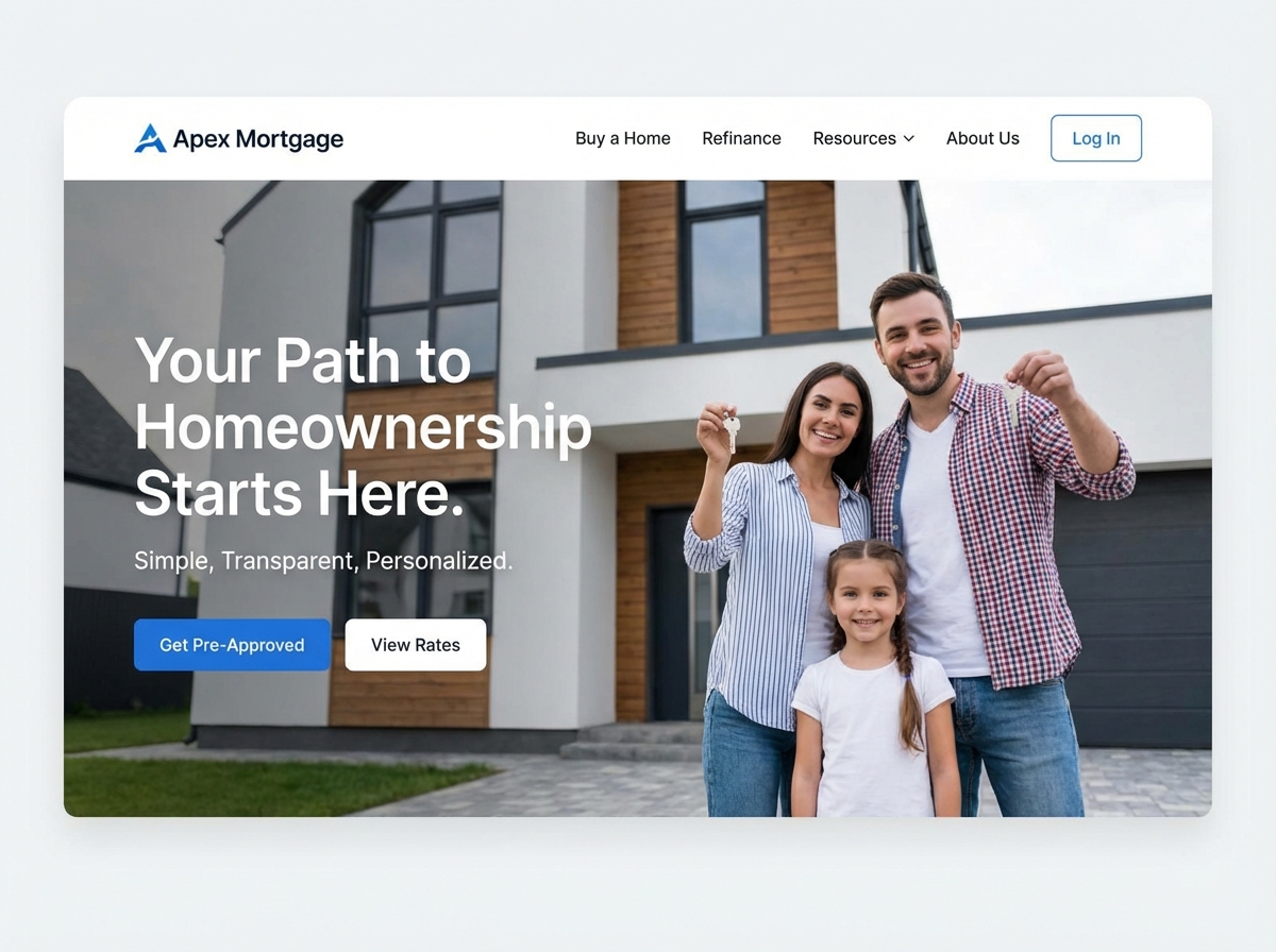 Build a High-Converting Mortgage Website Today website preview