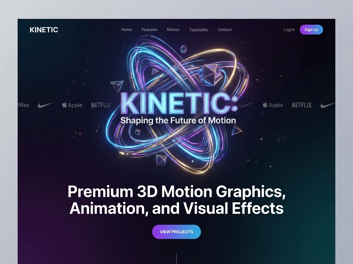 Showcase Your Motion Graphics with a Stunning Portfolio website preview